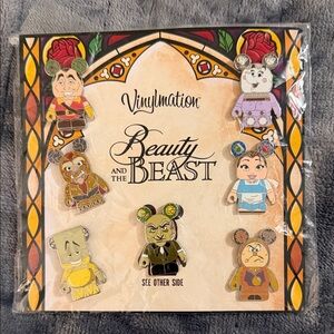 NWT 2013 Disney Parks Vinylmation Beauty & Beast Mystery Pins Mickey RARE CHASER